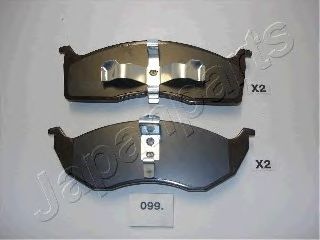 Тормозные колодки JAPANPARTS PA-099AF