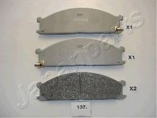 Тормозные колодки JAPANPARTS PA-137AF