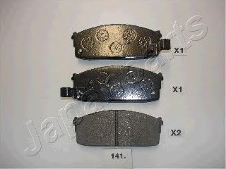 Тормозные колодки JAPANPARTS PA-141AF
