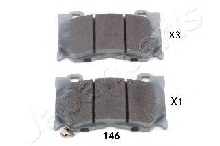 Тормозные колодки JAPANPARTS PA-146AF