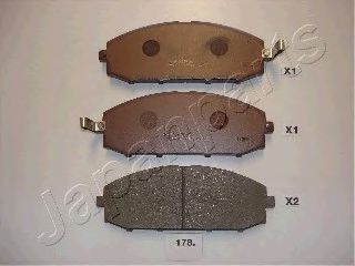 Тормозные колодки JAPANPARTS PA-178AF