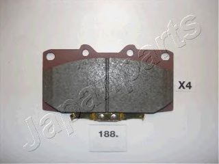 Тормозные колодки JAPANPARTS PA-188AF