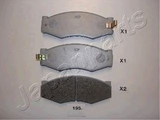 Тормозные колодки JAPANPARTS PA-195AF