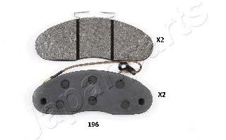 Тормозные колодки JAPANPARTS PA-196AF