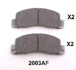 Тормозные колодки JAPANPARTS PA-2003AF