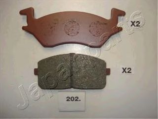 Тормозные колодки JAPANPARTS PA-202AF