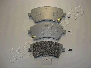 Тормозные колодки JAPANPARTS PA-211AF