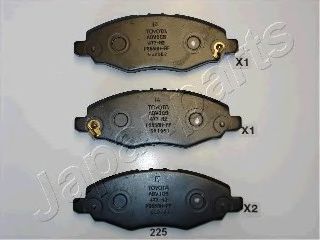 Тормозные колодки JAPANPARTS PA-225AF