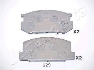 Тормозные колодки JAPANPARTS PA-229AF