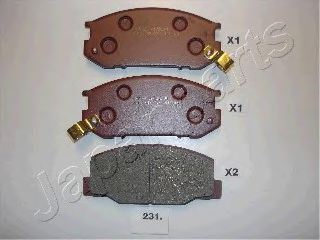 Тормозные колодки JAPANPARTS PA-231AF