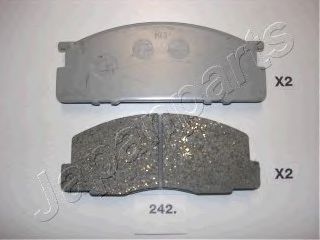 Тормозные колодки JAPANPARTS PA-242AF