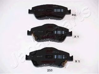Тормозные колодки JAPANPARTS PA-250AF
