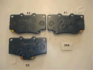 Тормозные колодки JAPANPARTS PA-254AF