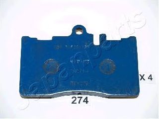 Тормозные колодки JAPANPARTS PA-274AF
