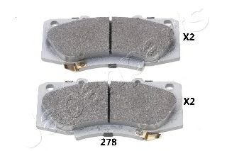 Тормозные колодки JAPANPARTS PA-278AF