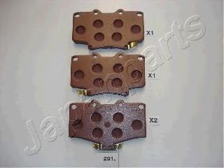 Тормозные колодки JAPANPARTS PA-291AF