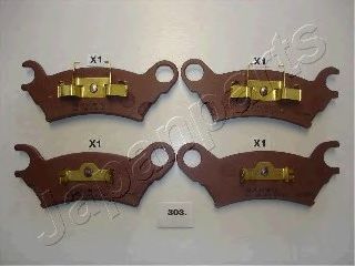 Тормозные колодки JAPANPARTS PA-303AF