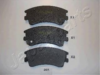 Тормозные колодки JAPANPARTS PA-307AF