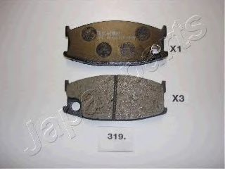 Тормозные колодки JAPANPARTS PA-319AF