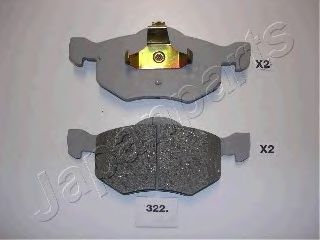 Тормозные колодки JAPANPARTS PA-322AF