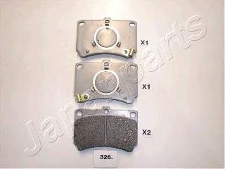 Тормозные колодки JAPANPARTS PA-326AF