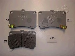 Тормозные колодки JAPANPARTS PA-341AF