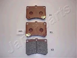 Тормозные колодки JAPANPARTS PA-342AF
