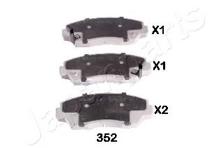 Тормозные колодки JAPANPARTS PA-352AF