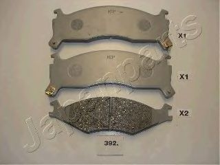 Тормозные колодки JAPANPARTS PA-392AF