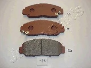 Тормозные колодки JAPANPARTS PA-491AF
