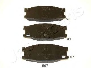 Тормозные колодки JAPANPARTS PA-507AF