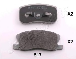 Тормозные колодки JAPANPARTS PA-517AF