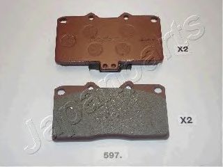 Тормозные колодки JAPANPARTS PA-597AF
