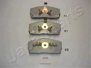 Тормозные колодки JAPANPARTS PA-606AF