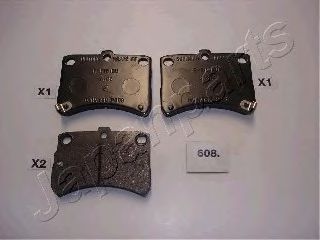 Тормозные колодки JAPANPARTS PA-608AF