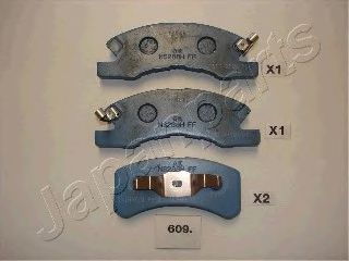 Тормозные колодки JAPANPARTS PA-609AF