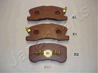 Тормозные колодки JAPANPARTS PA-615AF