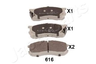 Тормозные колодки JAPANPARTS PA-616AF
