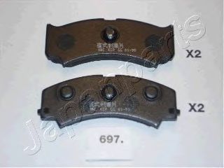 Тормозные колодки JAPANPARTS PA-697AF