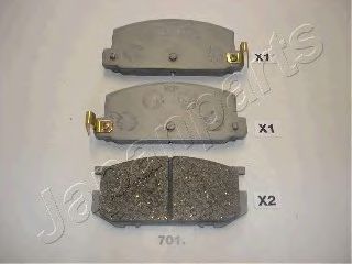 Тормозные колодки JAPANPARTS PA-701AF
