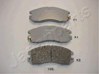 Тормозные колодки JAPANPARTS PA-705AF