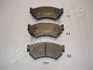 Тормозные колодки JAPANPARTS PA-707AF