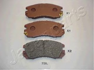 Тормозные колодки JAPANPARTS PA-708AF