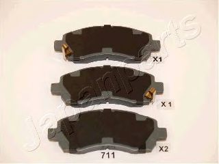Тормозные колодки JAPANPARTS PA-711AF