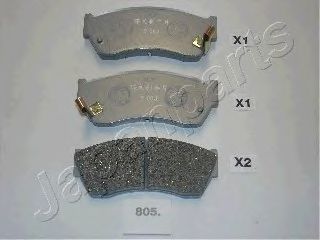 Тормозные колодки JAPANPARTS PA-805AF