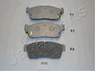 Тормозные колодки JAPANPARTS PA-809AF