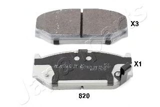 Тормозные колодки JAPANPARTS PA-820AF