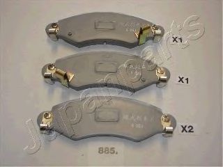 Тормозные колодки JAPANPARTS PA-885AF
