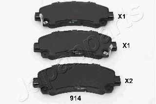 Тормозные колодки JAPANPARTS PA-914AF