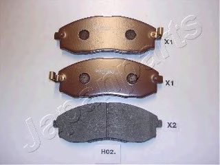 Тормозные колодки JAPANPARTS PA-H02AF